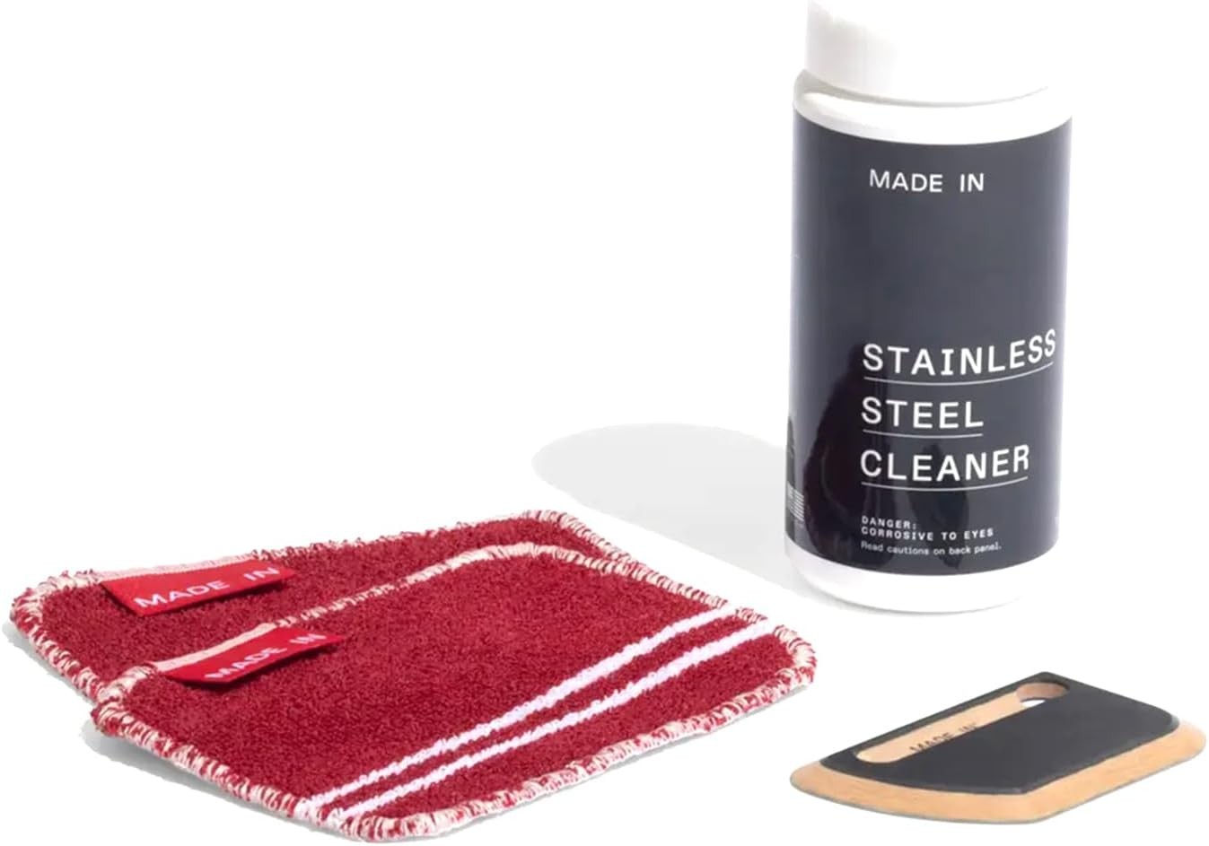 Cookware – 3 Piece Stainless Steel Cleaning Set | Includes Pan Scraper Scrub