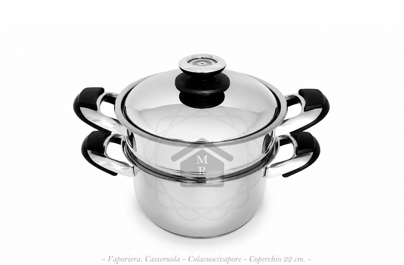35 Piece MSBavaria 18/10 Stainless Steel Induction Cookware Battery Made in Italy