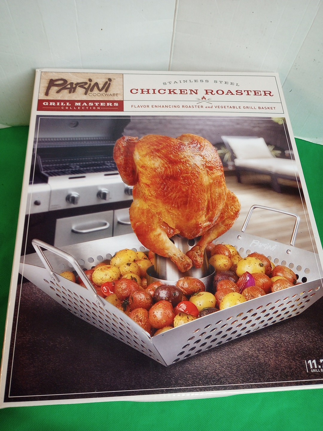 Parini Chicken Roaster Stainless Steel Grill Masters Collection Cookware