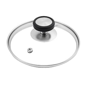 6 Inch Universal Tempered Glass Pot Lid Glass Covers for Frying Pan Wok Pot