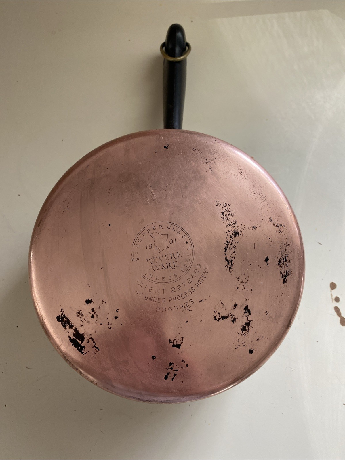 Revere Ware Sauté Pan 2 Quart 7 1/4” Diameter 3 1/4” Deep No Lid – Nice Handle