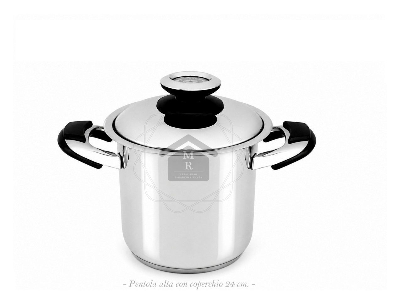 35 Piece MSBavaria 18/10 Stainless Steel Induction Cookware Battery Made in Italy