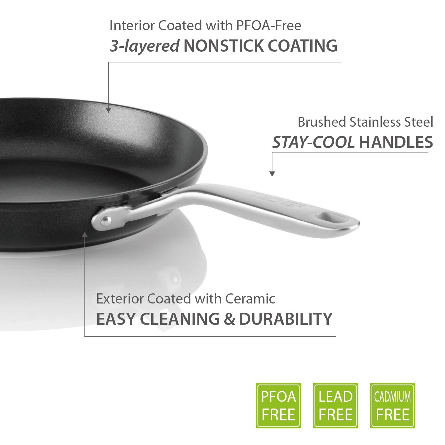 TECHEF – Onyx Collection, 12-Inch Frying Pan, Made in Korea