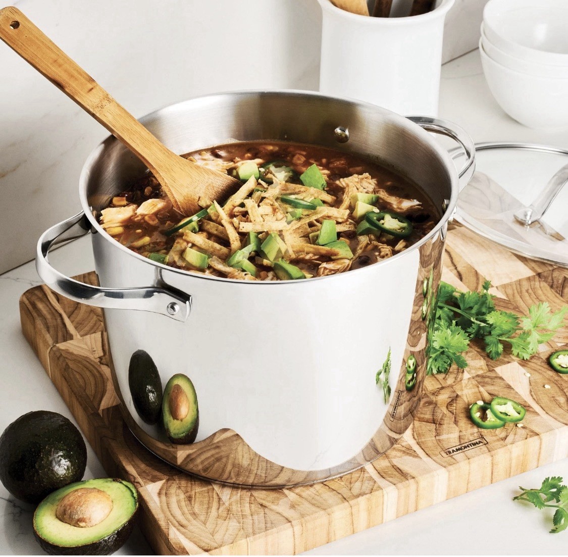 NEW Tramontina Stainless Steel 8-Quart Multi-Cooker with Pasta Insert