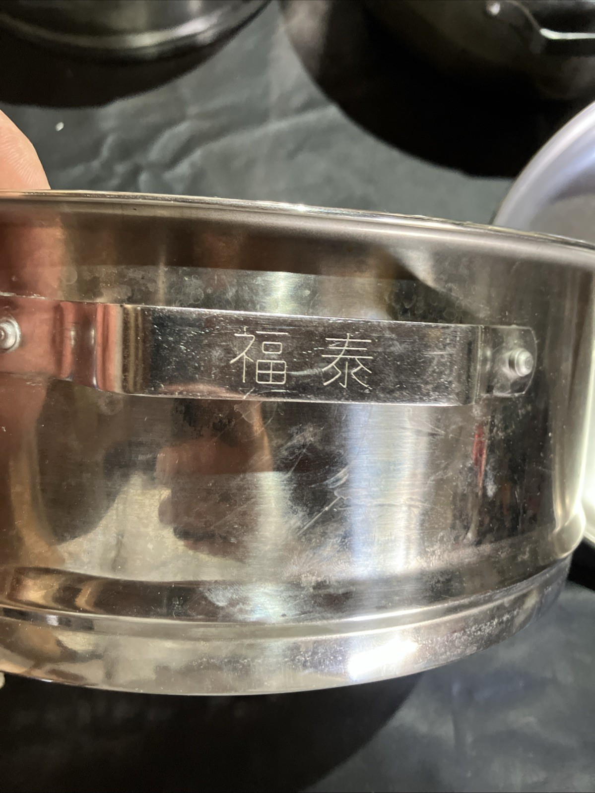 3 Tier Stainless Steel Steamer Pot with Lid Chinese Writing Non Magnetic Pots