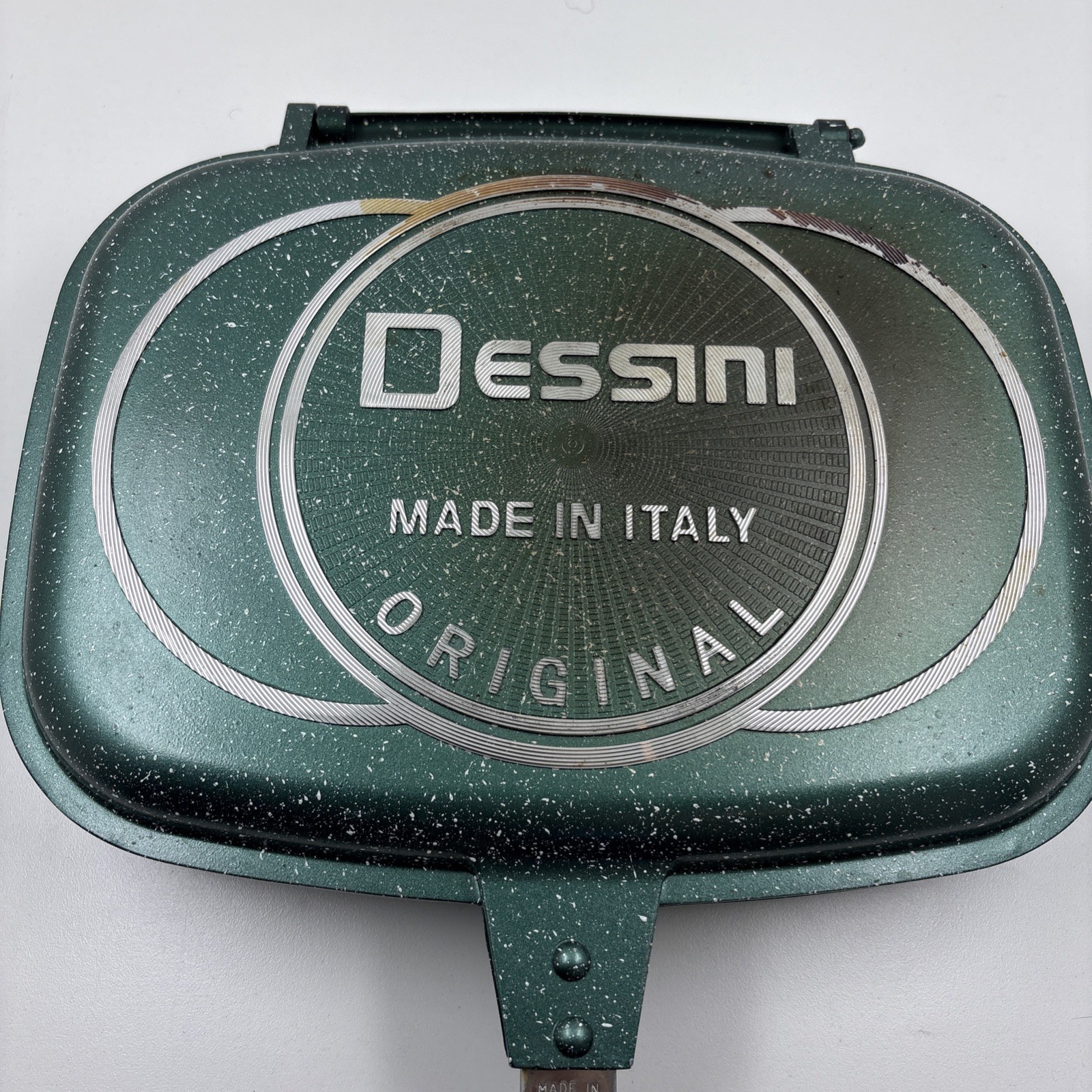 Dessini Aluminium Die Cast Double Sided 2 Grill Pan Made in Italy