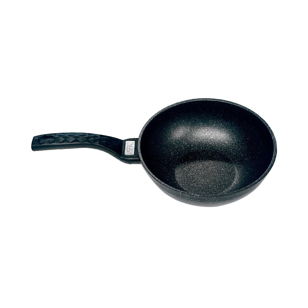 |MADE IN KOREA| 11″ 5 Layer Marble Coating Wok Non-Stick Cooking Frying Pan Pot