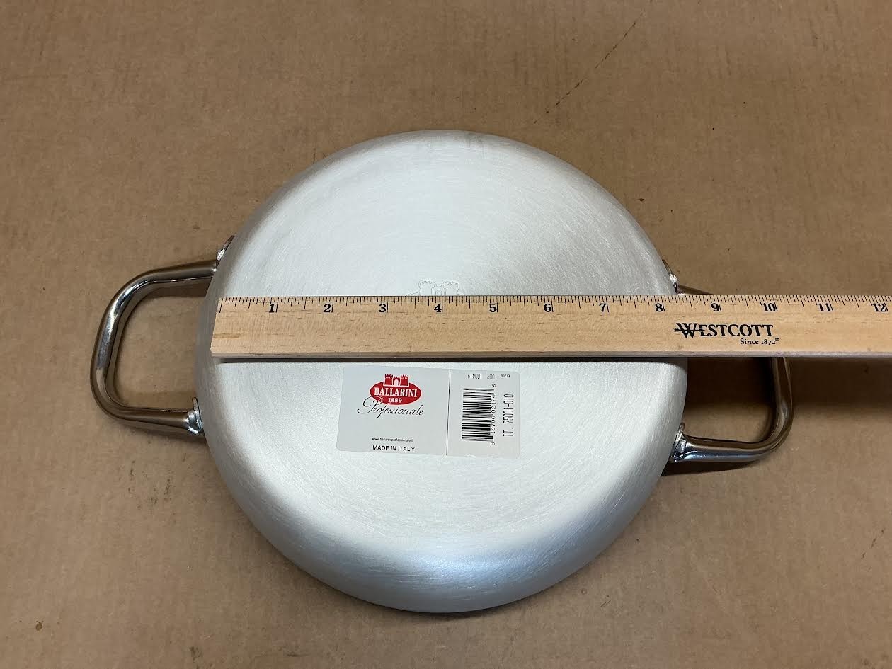 Ballarini Professionale 4500 Aluminum Nonstick Braiser Without Lid, 9.5-inch