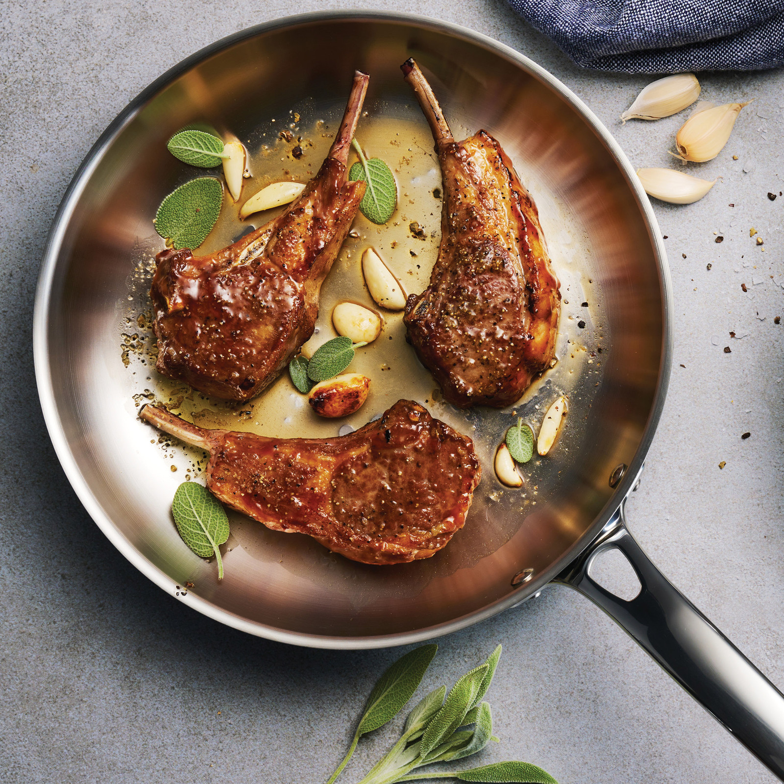 Tramontina 12-Piece Tri-Ply Clad Stainless Steel Cookware Set