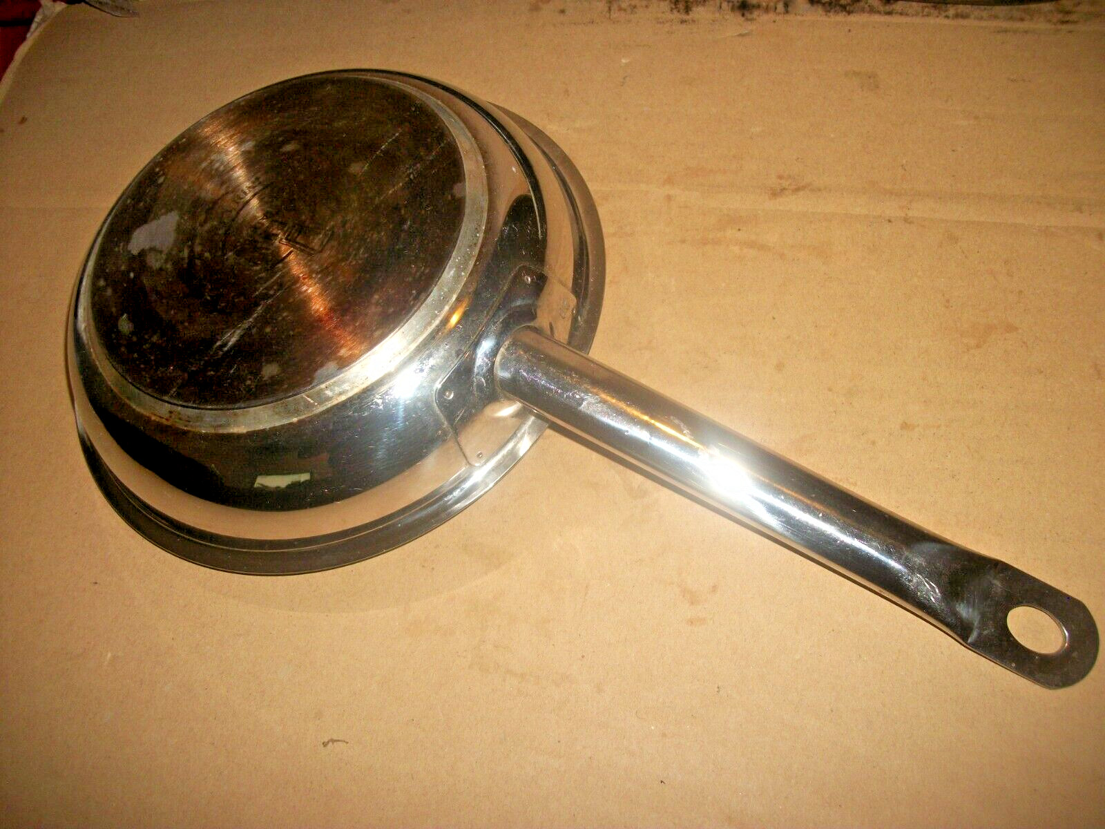 Matfer Small 8″ Inch Nonstick Skillet/Fry Pan -Thick Disk Bottom 18/10 Stainless
