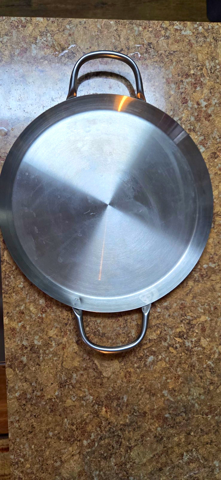 Royal Prestige Round Stainless Steel Skillet/Griddle Double Handle Induction
