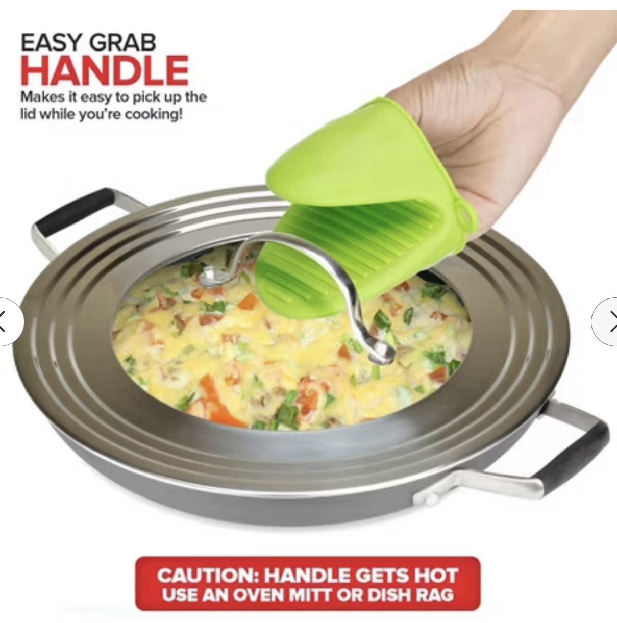 Modern Innovations 1 Lid – Stainless Steel, Silver – Steel 8.25-12”🩶