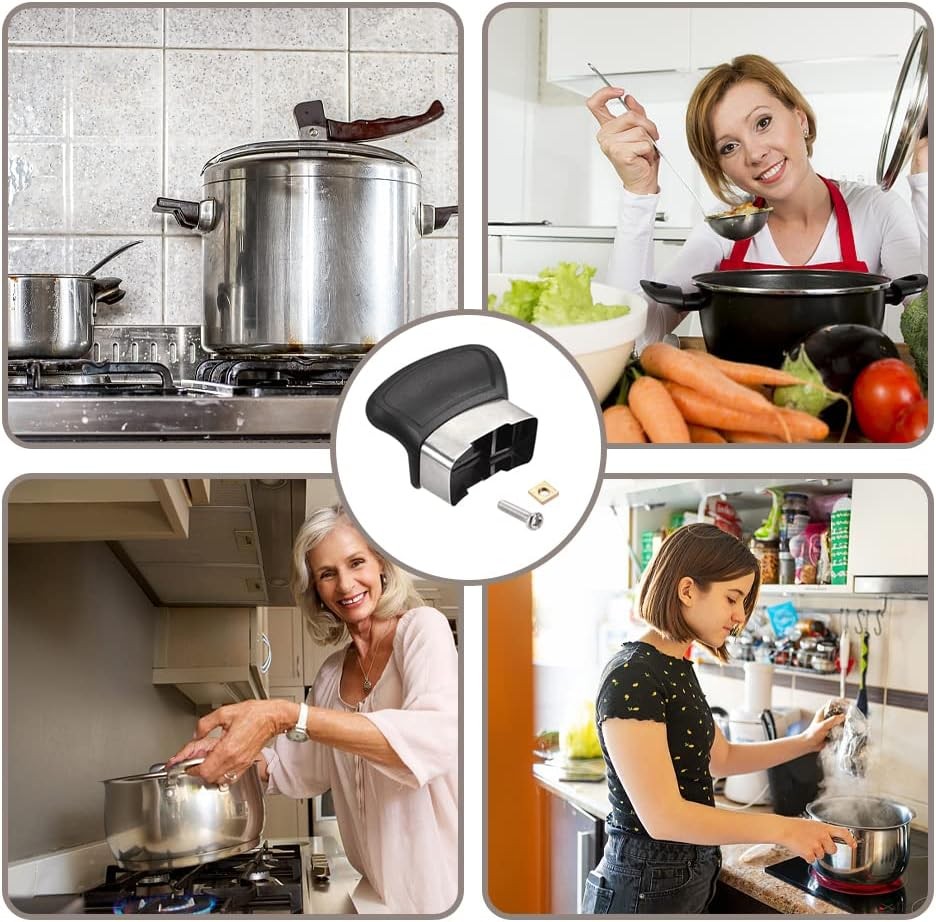 2 Pcs Replacement Handles for Single-Hole Pots and Pans,Pot Short Side Handles
