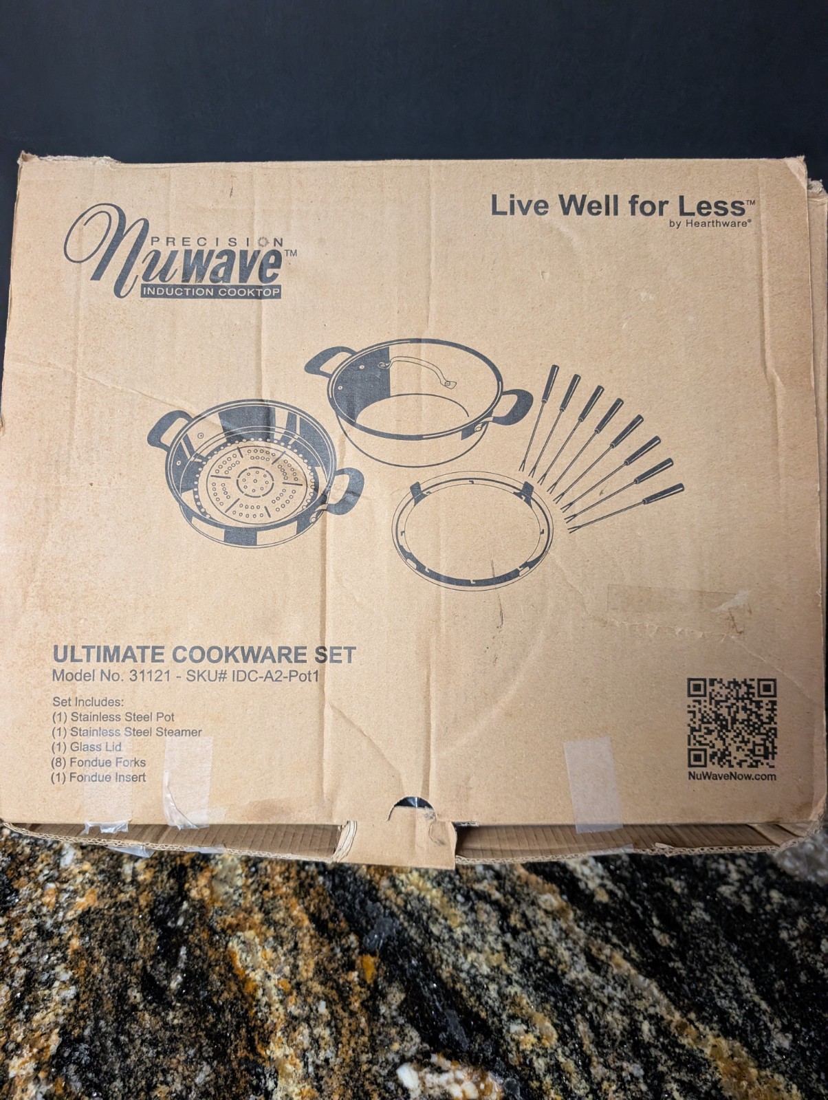Nuwave Ultimate Induction 12 Pc Cookware Set 31121 Steamer Fondue