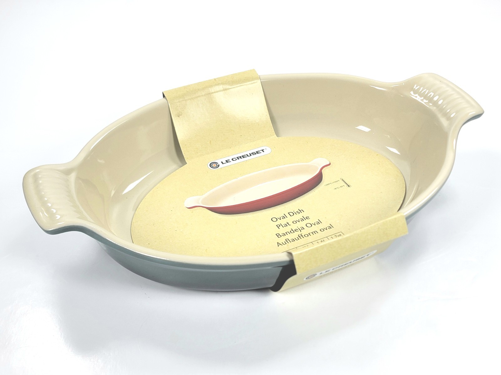 Le Creuset Stoneware Heritage Au Gratin Oval Bake Dish 11″ / 1.7qt NWT ~ OCEAN