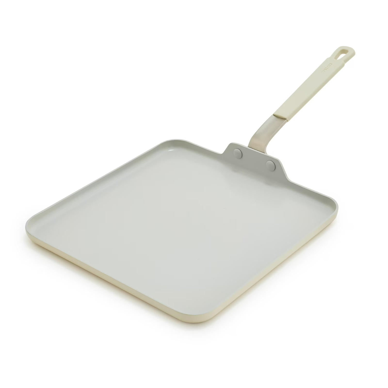 GreenPan Bobby Flay 11″ Aluminum Ceramic Nonstick Square Griddle, Cream White
