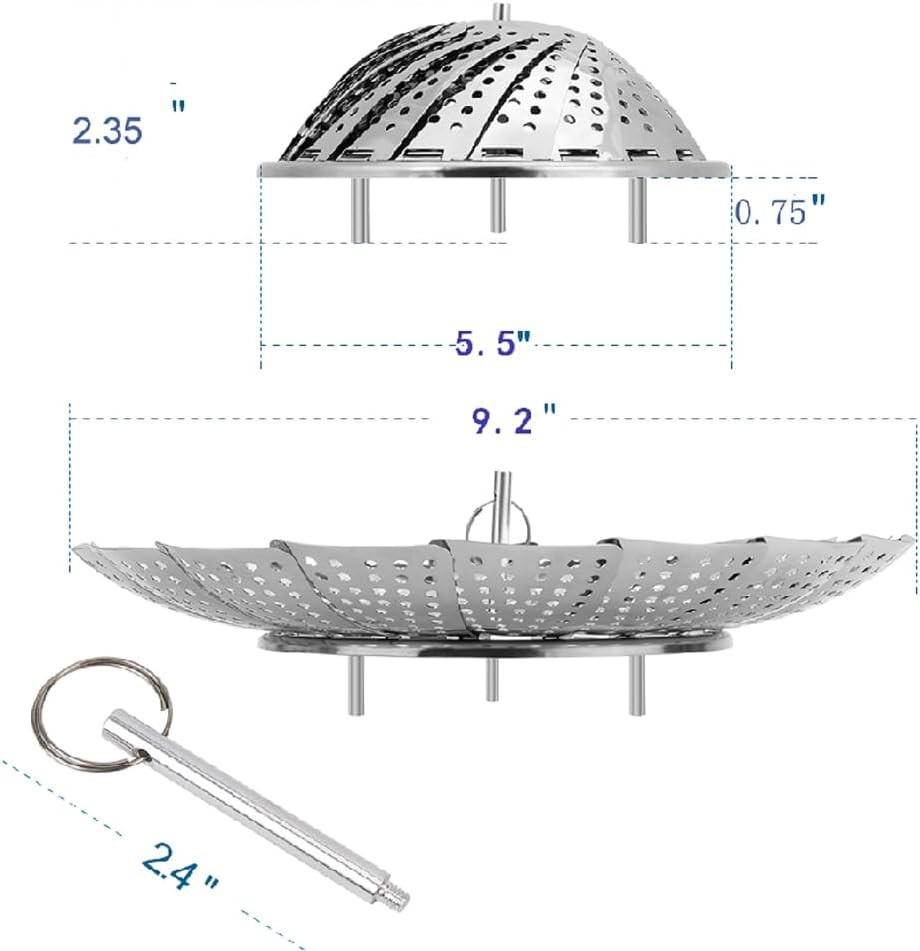 Vegetable Steamer Basket, Premium Stainless Steel Veggie Steamer Basket –