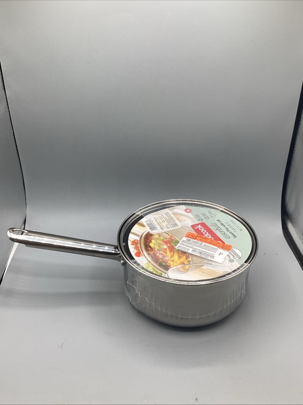 Goodcook Essentials Stainless Steel Sauce Pan 3QT. (2.8L) NEW FACTORY SEALED!!!