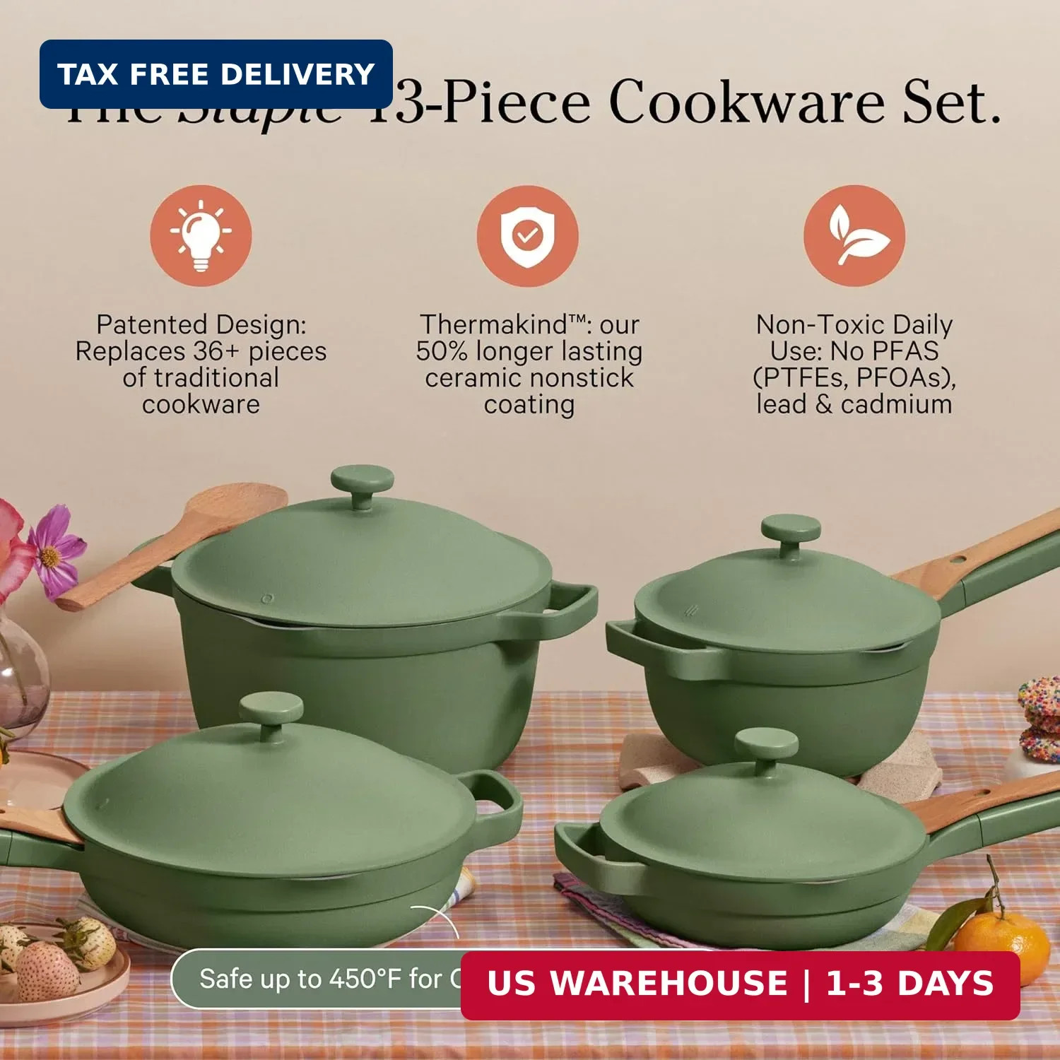 Our Place Cookware Set – 13-Piece Kit Including the Always Pan, Perfect Pot and