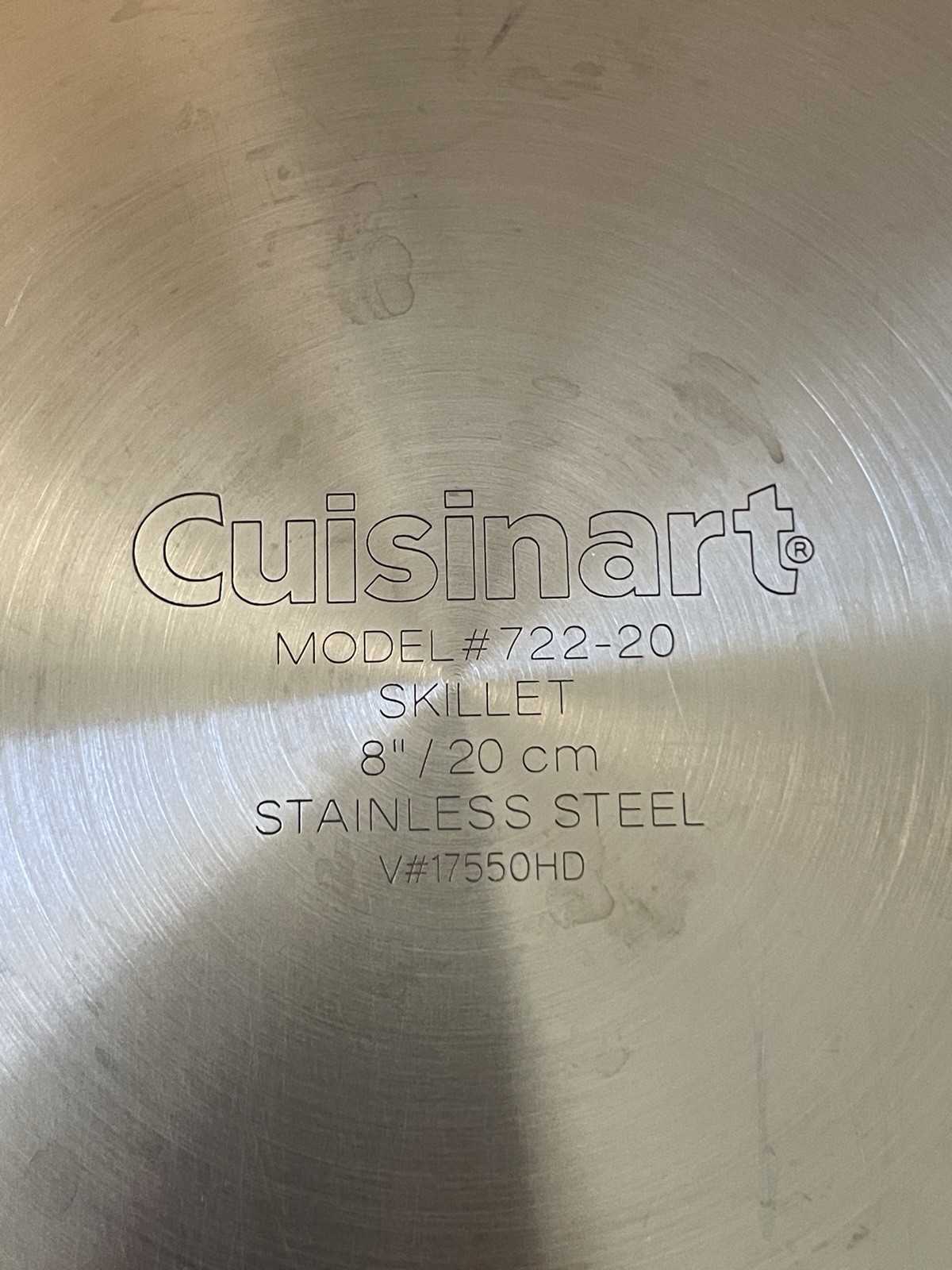 Cuisinart 8 Inch/20 Cm Stainless Steel Skillet Fry Pan #722-20