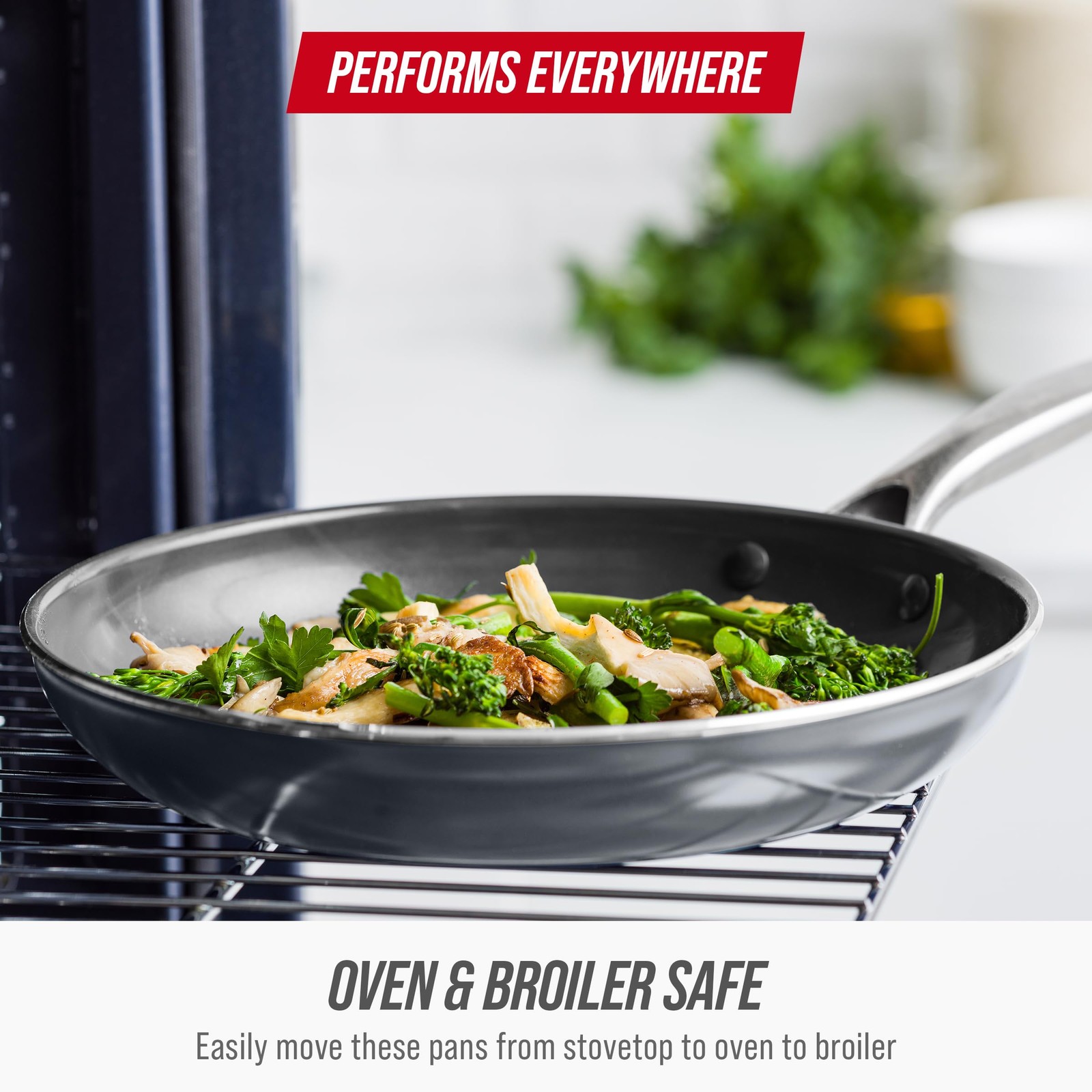 Blue Diamond Frying Pan 8” Skillet, 8″ Gray