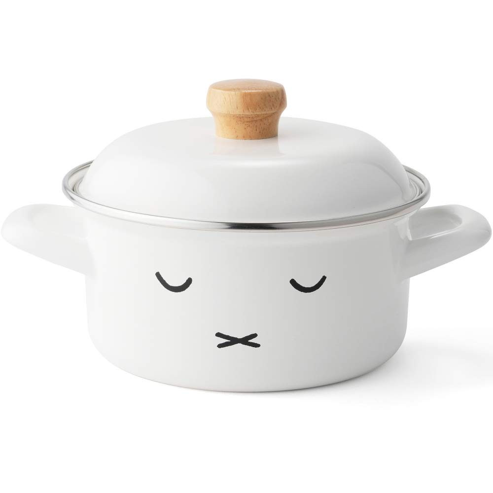 Fuji Horo Casserole Two-Handed Pot White Induction Compatible 5.9