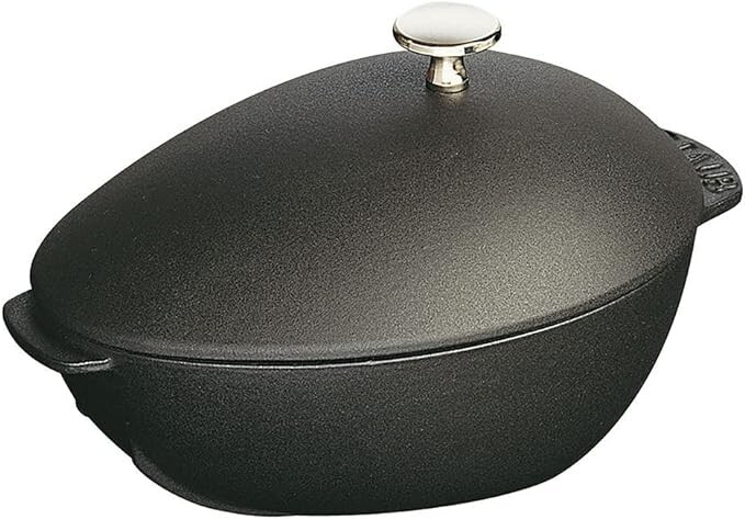 Staub Moor Pot Black 2L 3.34kg Cast Iron Made in France 40509-494 NEW