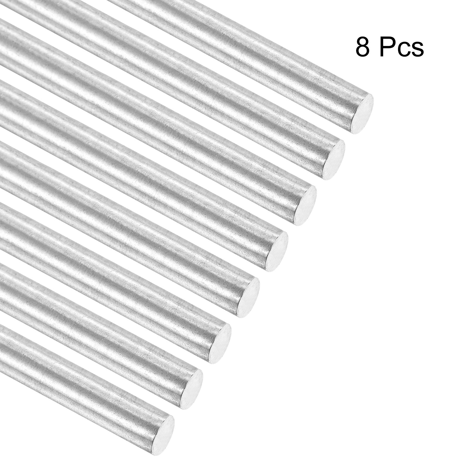 8pcs 304 Stainless Steel Round Rods 6mm x 80mm for RC DIY Crafts