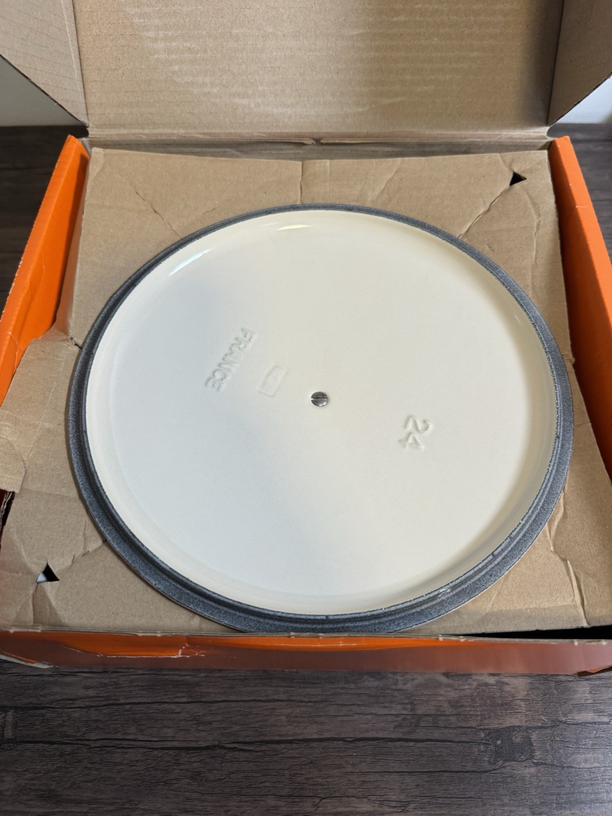 Le Creuset Signature Round 4.5 Qt 4.2 L White Enameled Cast Iron Dutch Oven New