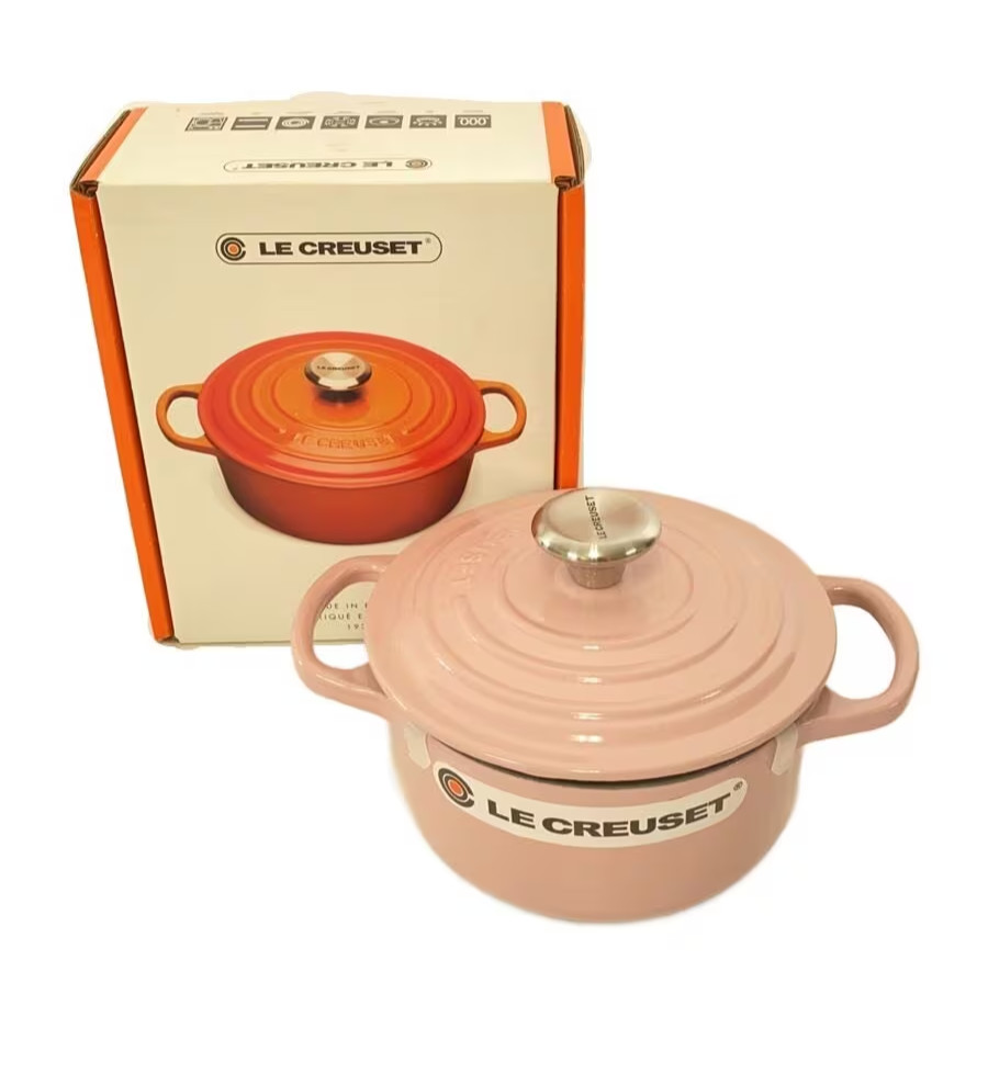 Le Creuset Signature Cocotte Ronde 16cm 1-3/8qt 6-1/3′ Chiffon Pink Cast Iron