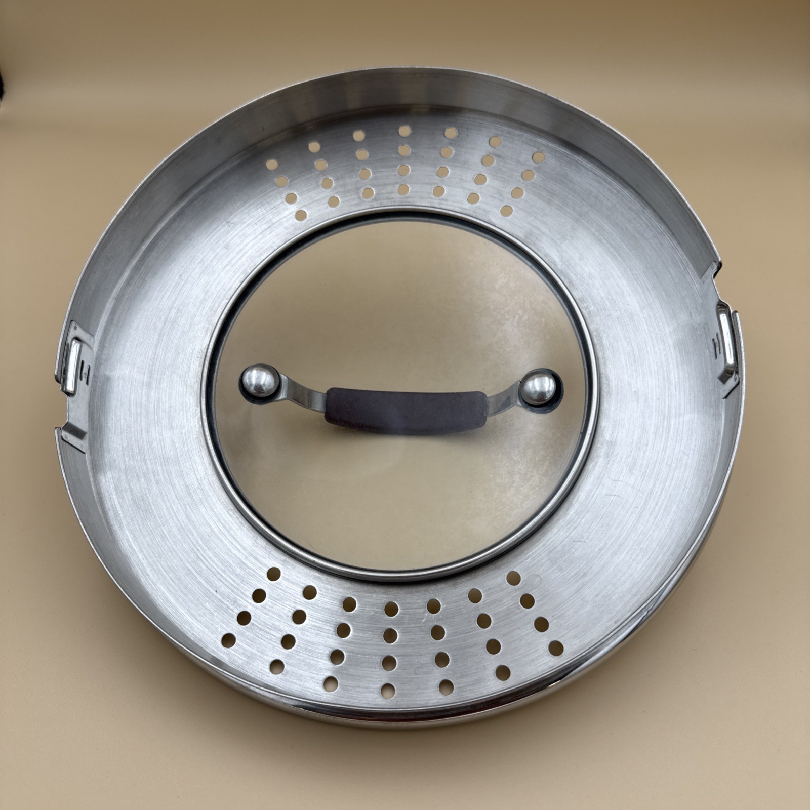 Technique Strainer 8 QT Quart Stockpot Lid Only Replacement w/ Purple Handle