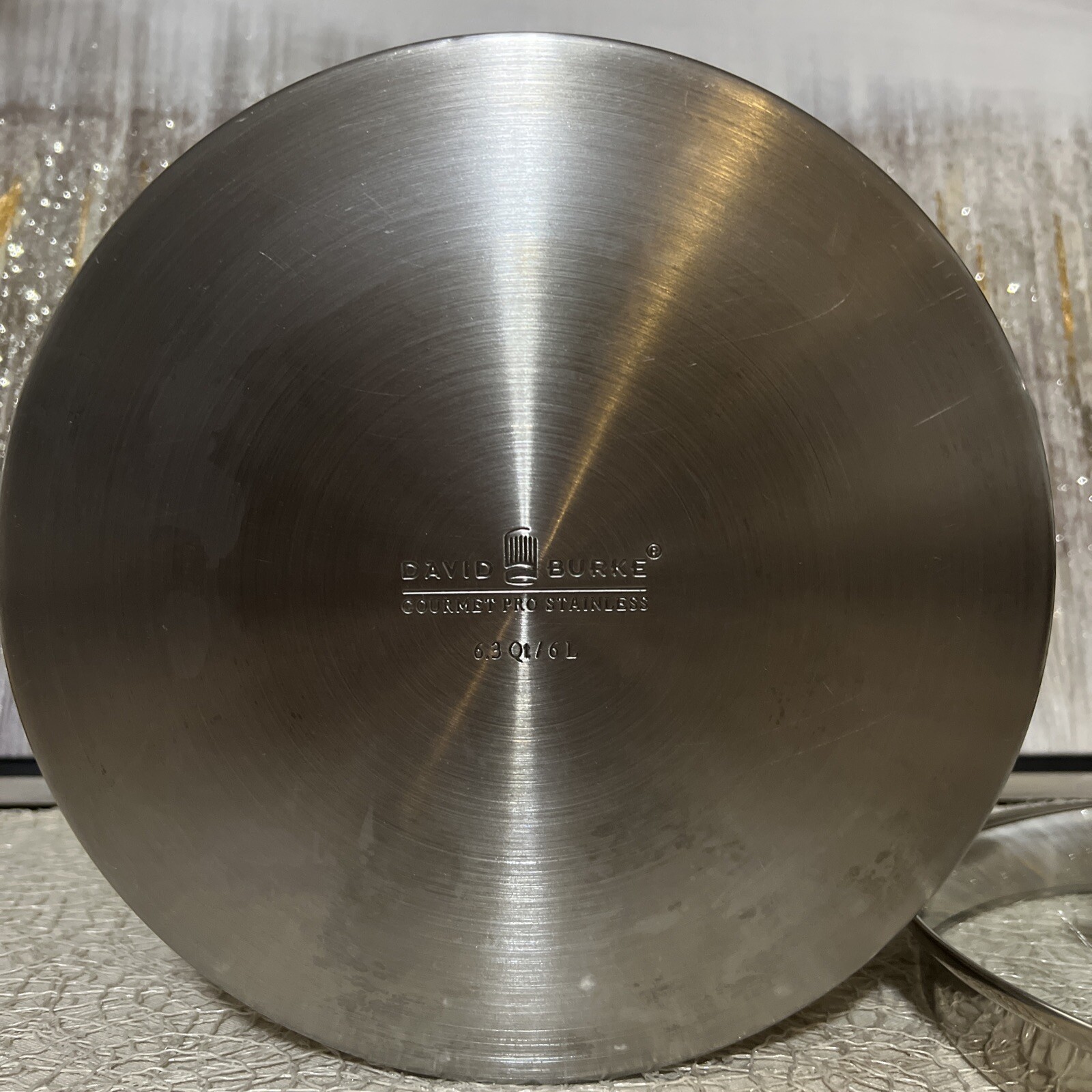 David Burke Gourmet Pro Heavy Gauge Stainless 6.3 Qt. /6L Stockpot /Lid Strainer