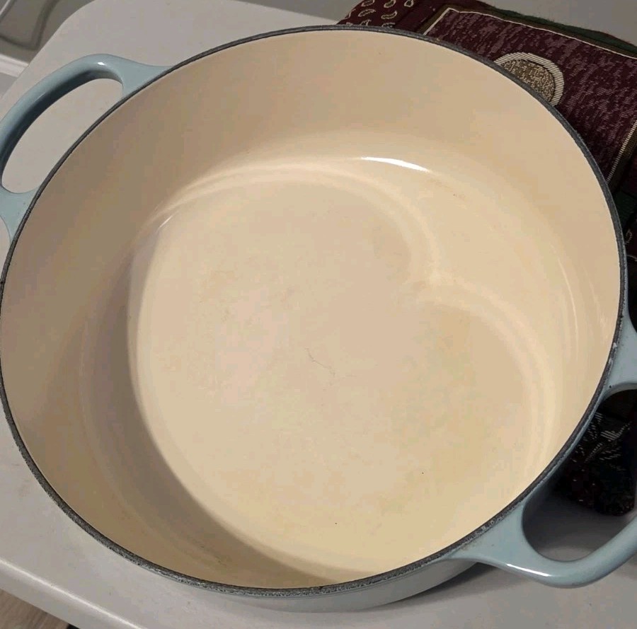 Le Creuset Enameled Cast Iron Signature Risotto Pot 6.75Qt #30 Sky Blue