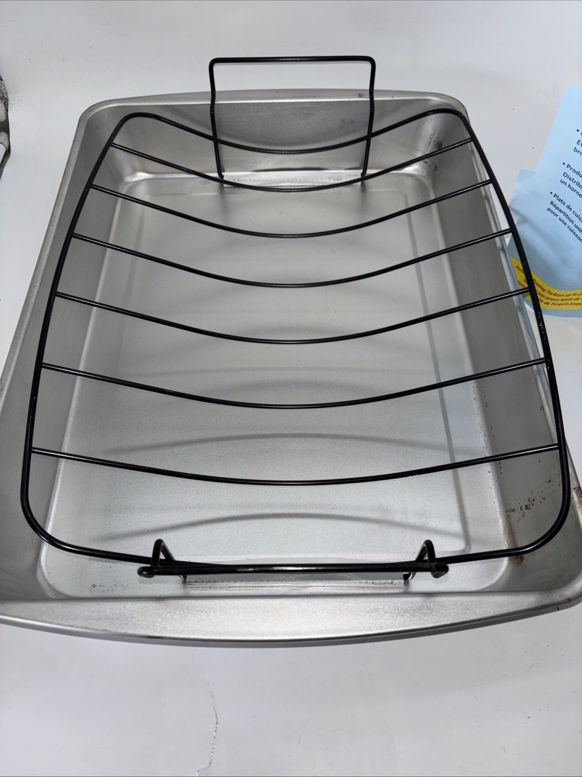 EZ Baker Large Steel bakeware Non-Stick Rack 17.2×12.7×2.7” Never Used READ