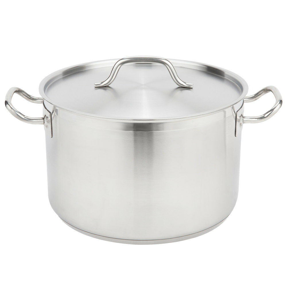 Vigor Stainless Steel Aluminum-Clad Sauce Pot w/ Cover (select size below)