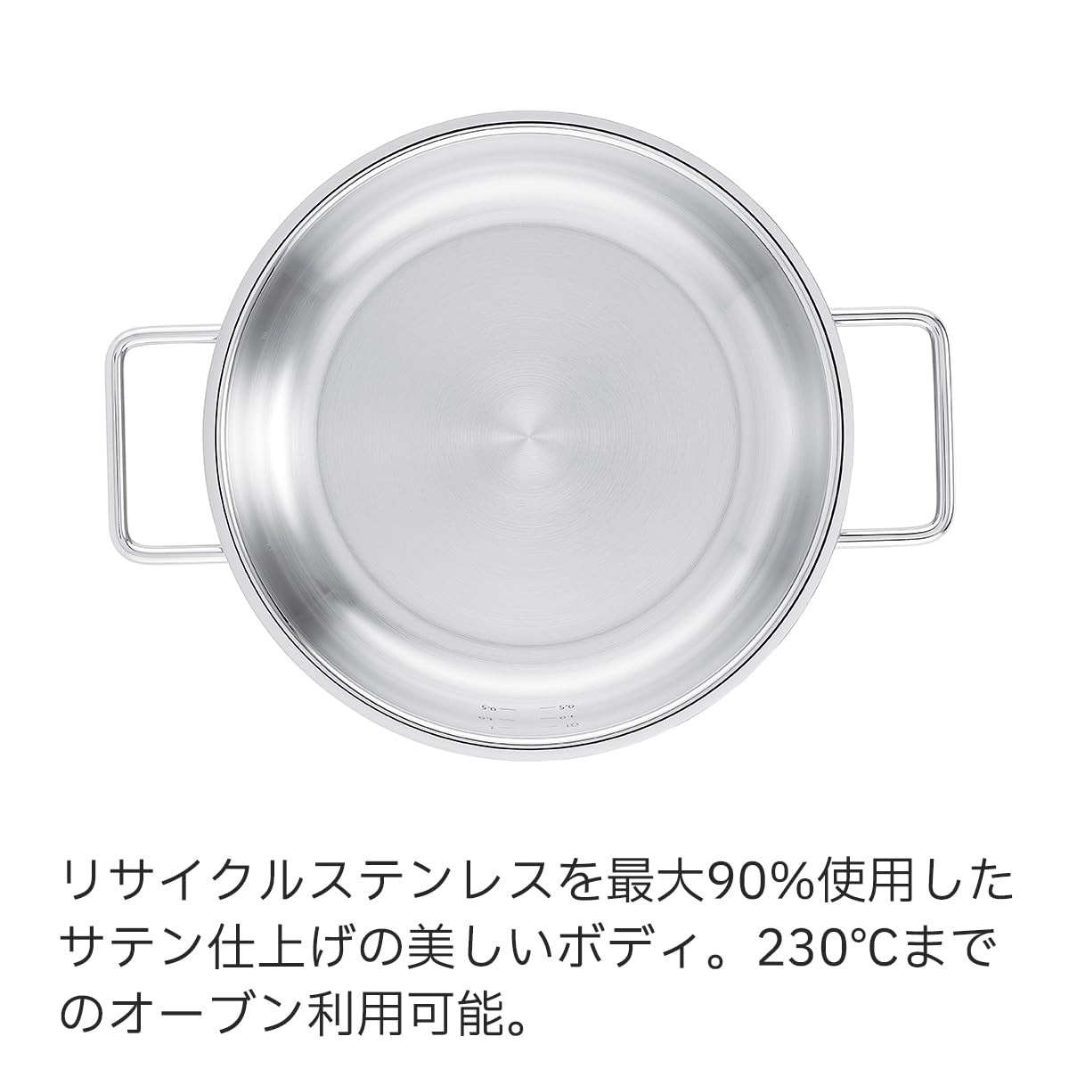 Fissler Serve Pan, Two Handed Pot, 28cm, Pure Collection, All Stainless Steel, M