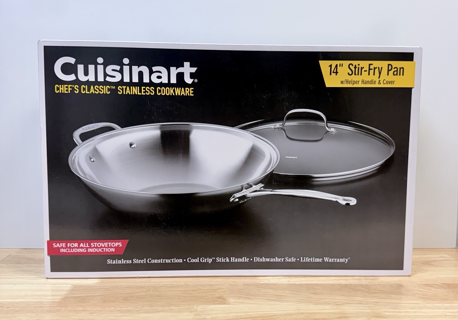 Cuisinart Chef’s Classic Stainless 14″ Stir-Fry Pan