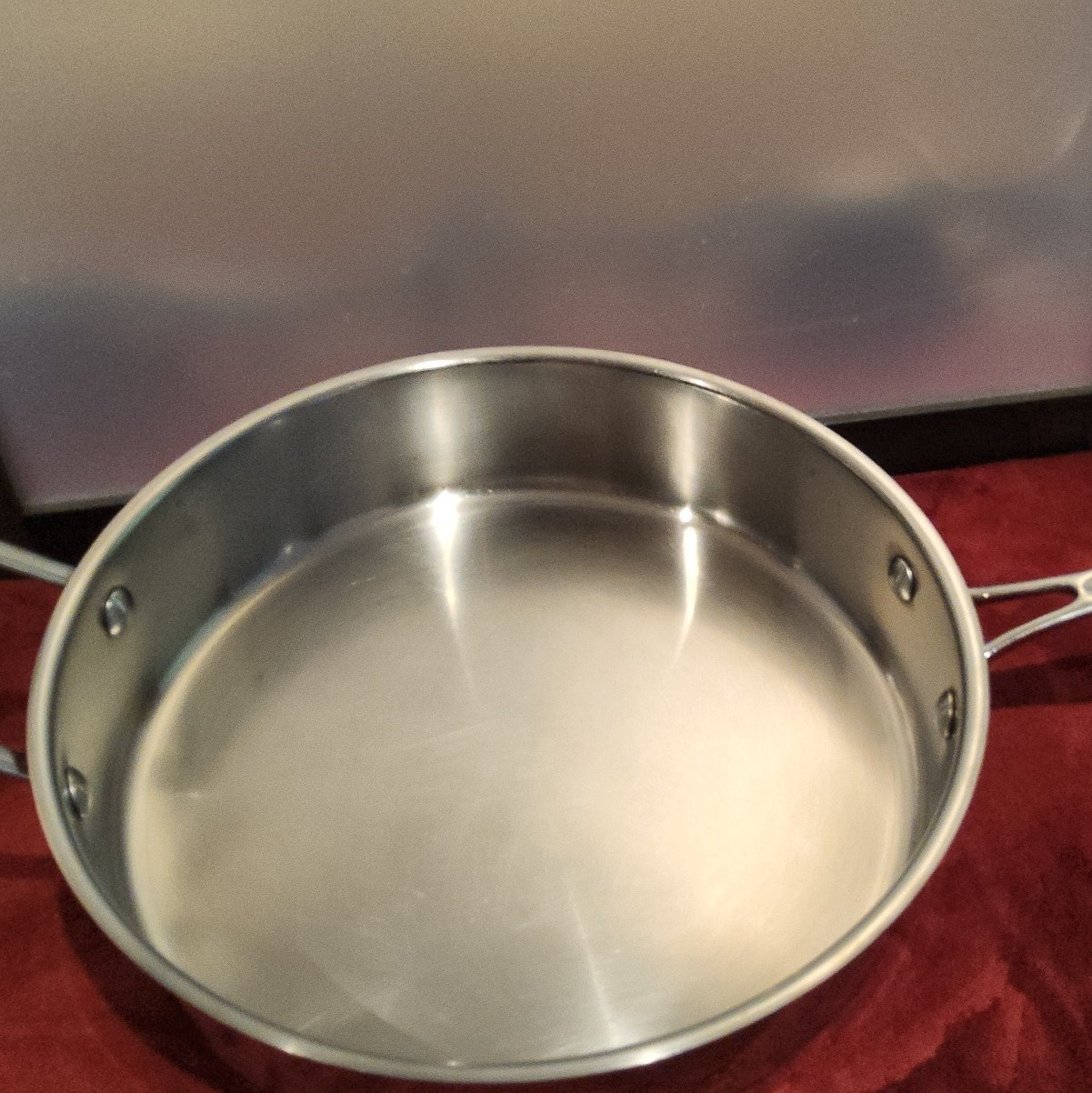 Cuisinart 5.5 Qt Stainless Steel Saute Pan w/ Lid, Double Handles, 733-30H