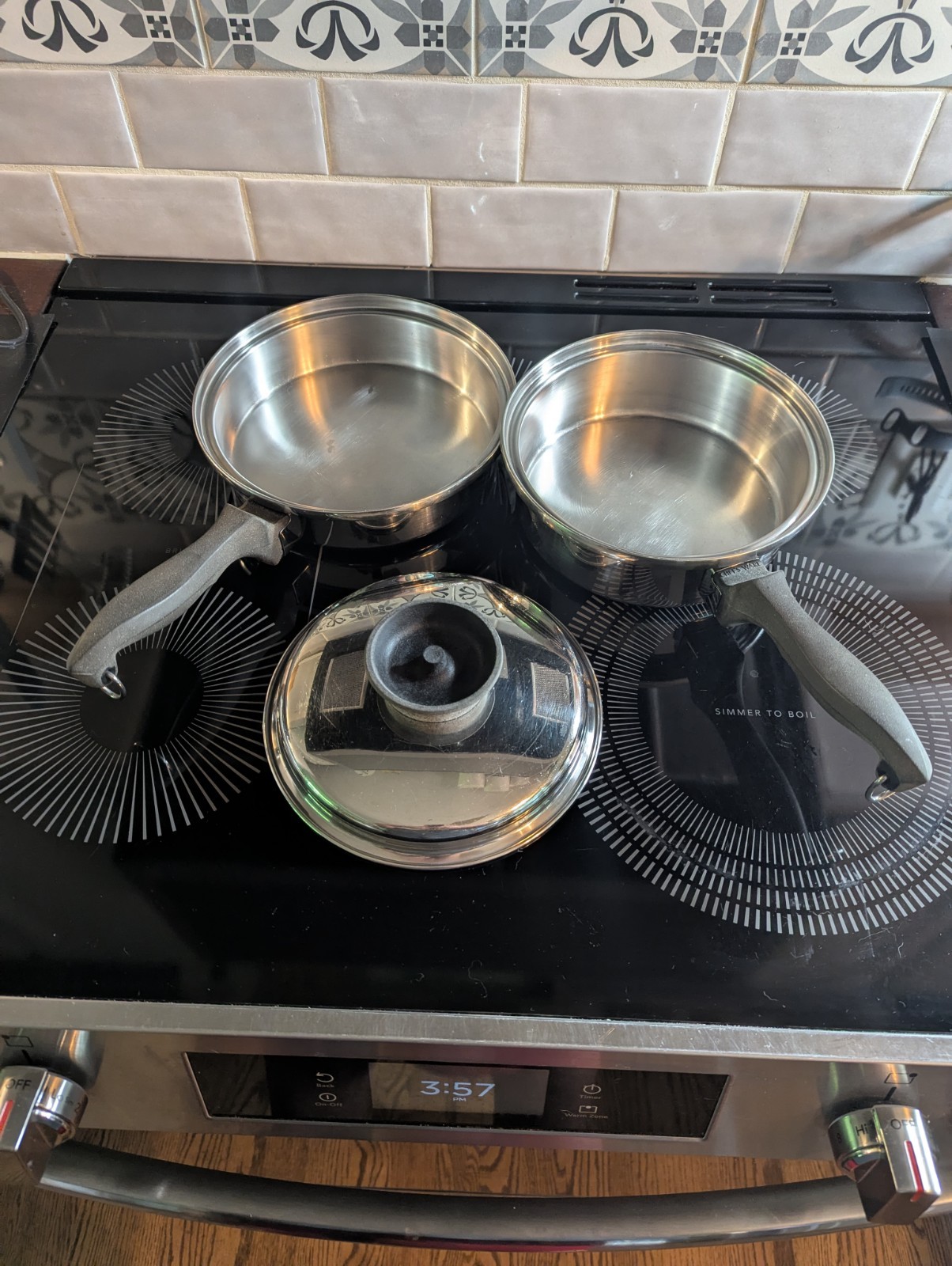 Chefs Ware Towncraft 3QT Skillet and 3QT Sauce Pan w/ Lid T-304 Stainless USA