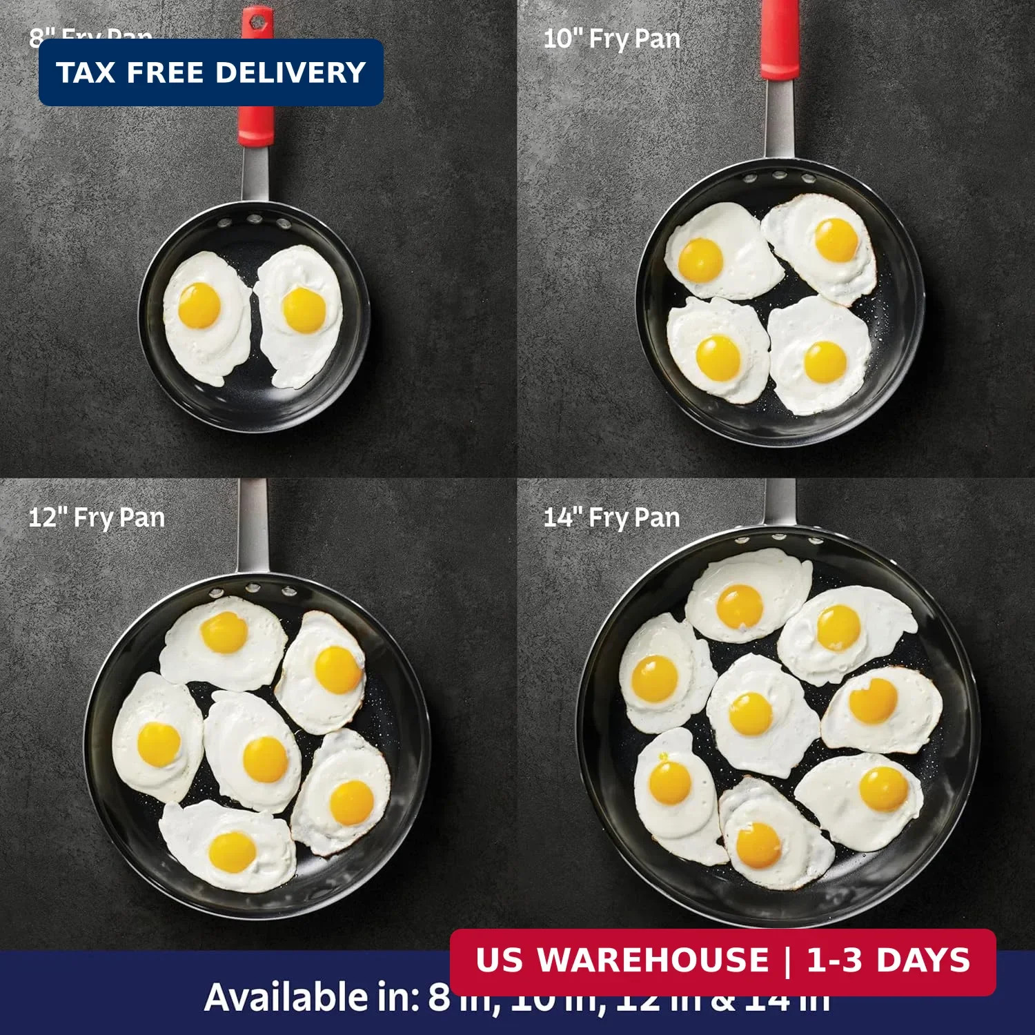 Tramontina Professional 8-Inch Non Stick Small Frying Pan, Heavy-Gauge Aluminum