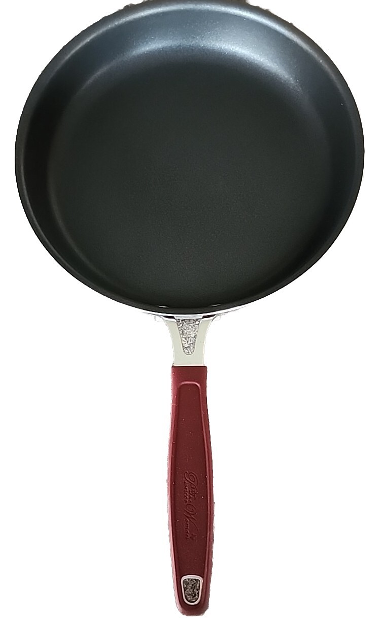 Pioneer Woman KEEPSAKE Floral Merlot ~ Enamel ~ Aluminum ~ 8″ Skillet Frypan