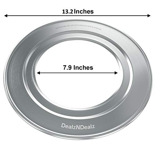 Stainless Steel Steamer Ring Adapter 8 to 13 Inch Fits Bamboo Basket Dumplings