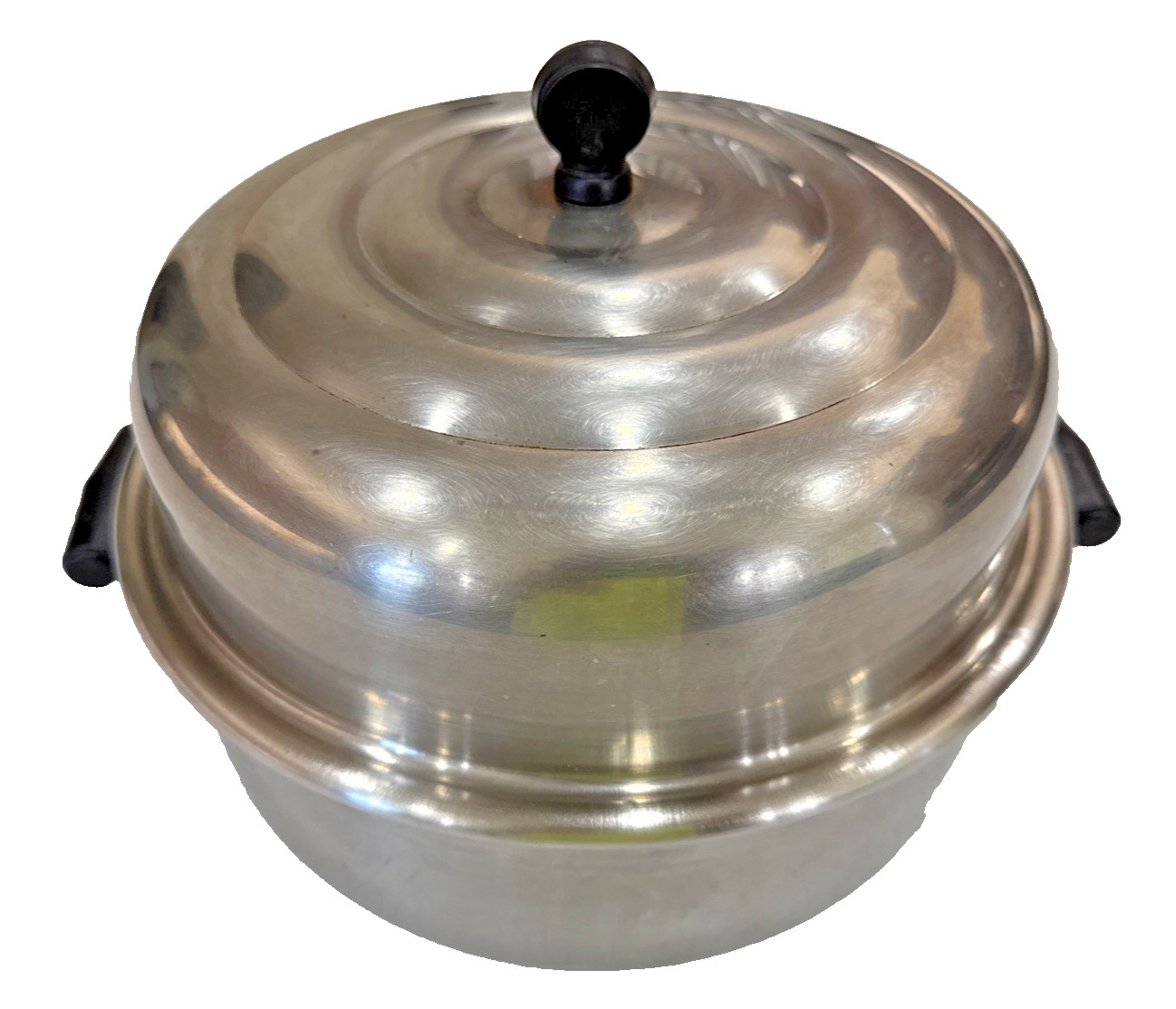 Farberware 5 Qt Stock Pot Aluminum Clad Stainless Steel w/ Beehive Dome Lid USA