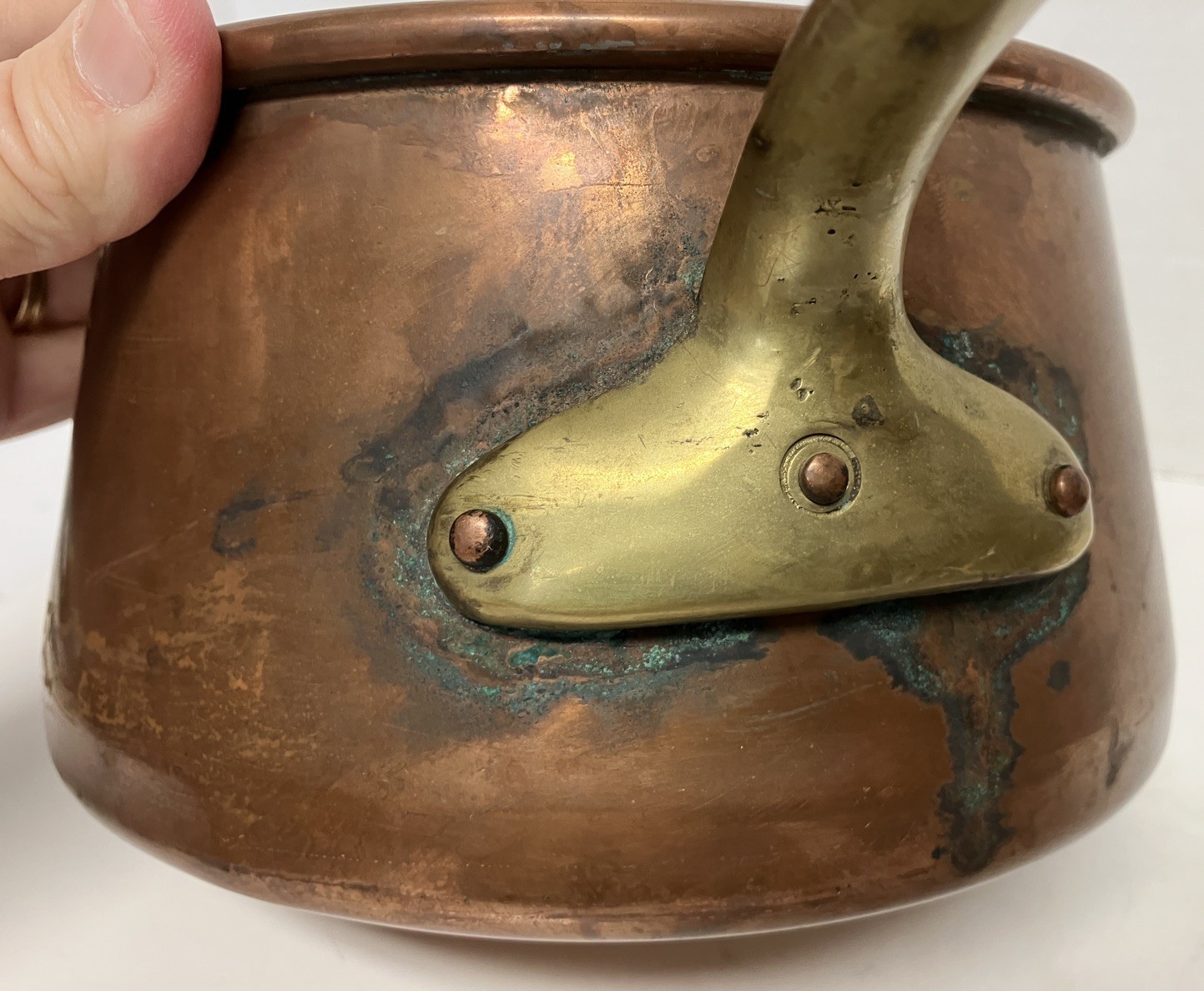 Vtg Professional Douro Portugal Copper Saucepan & Lid 4 Qt Cookware