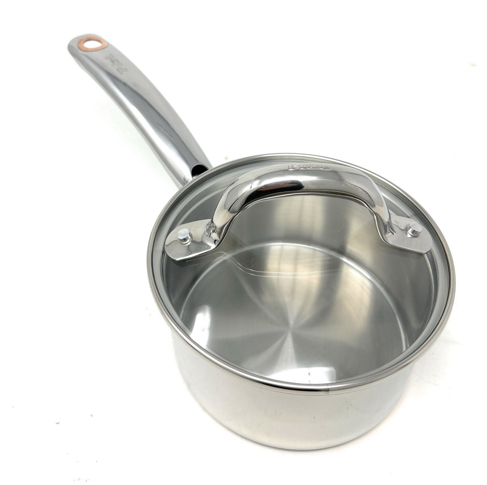 T-Fal Ultimate Stainless Steel Copper Bottom Cookware 12pc Set Induction