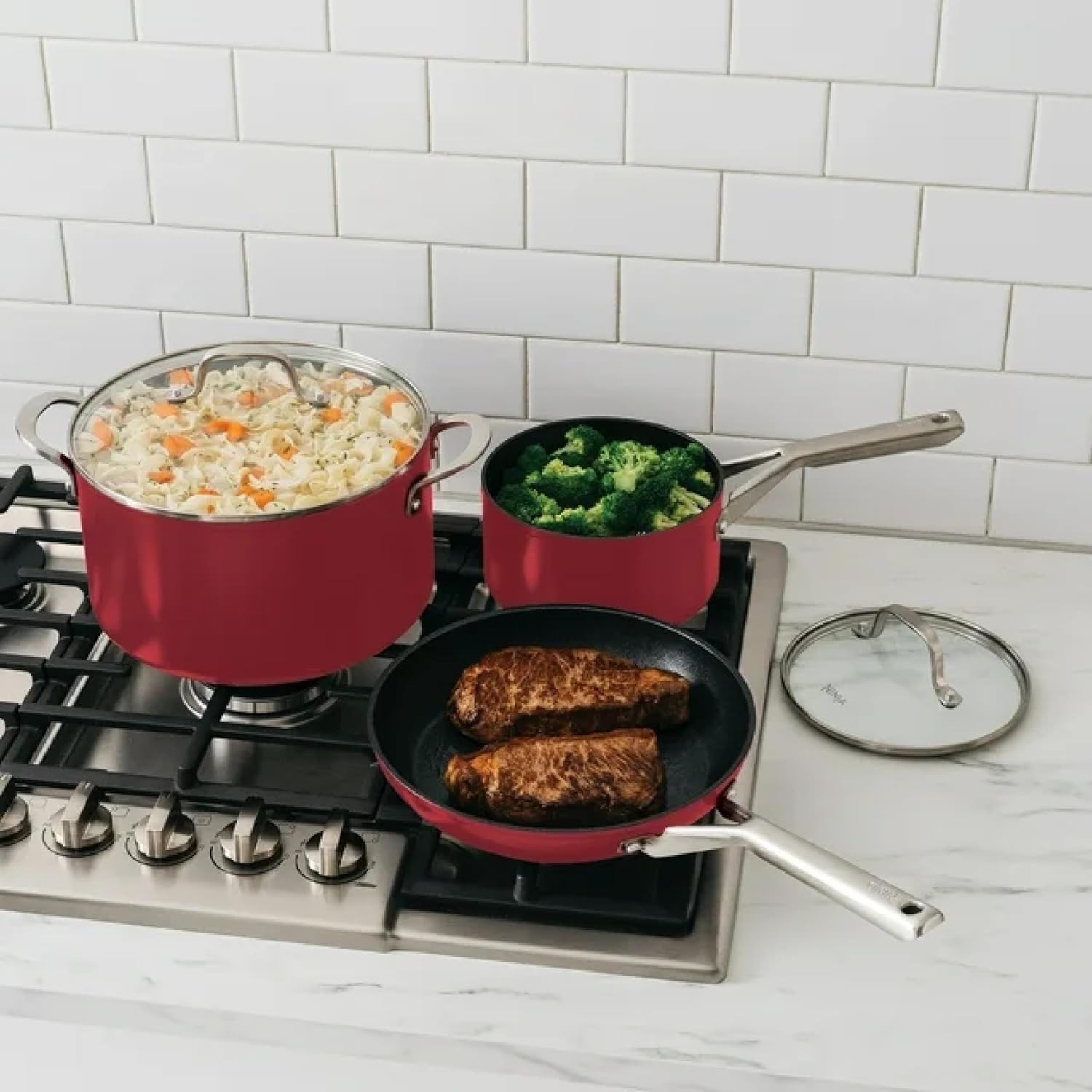 Ninja FG551 Foodi Smart XL 6-in-1 Indoor Grill with Roast, Bake, Broil, Air Fry