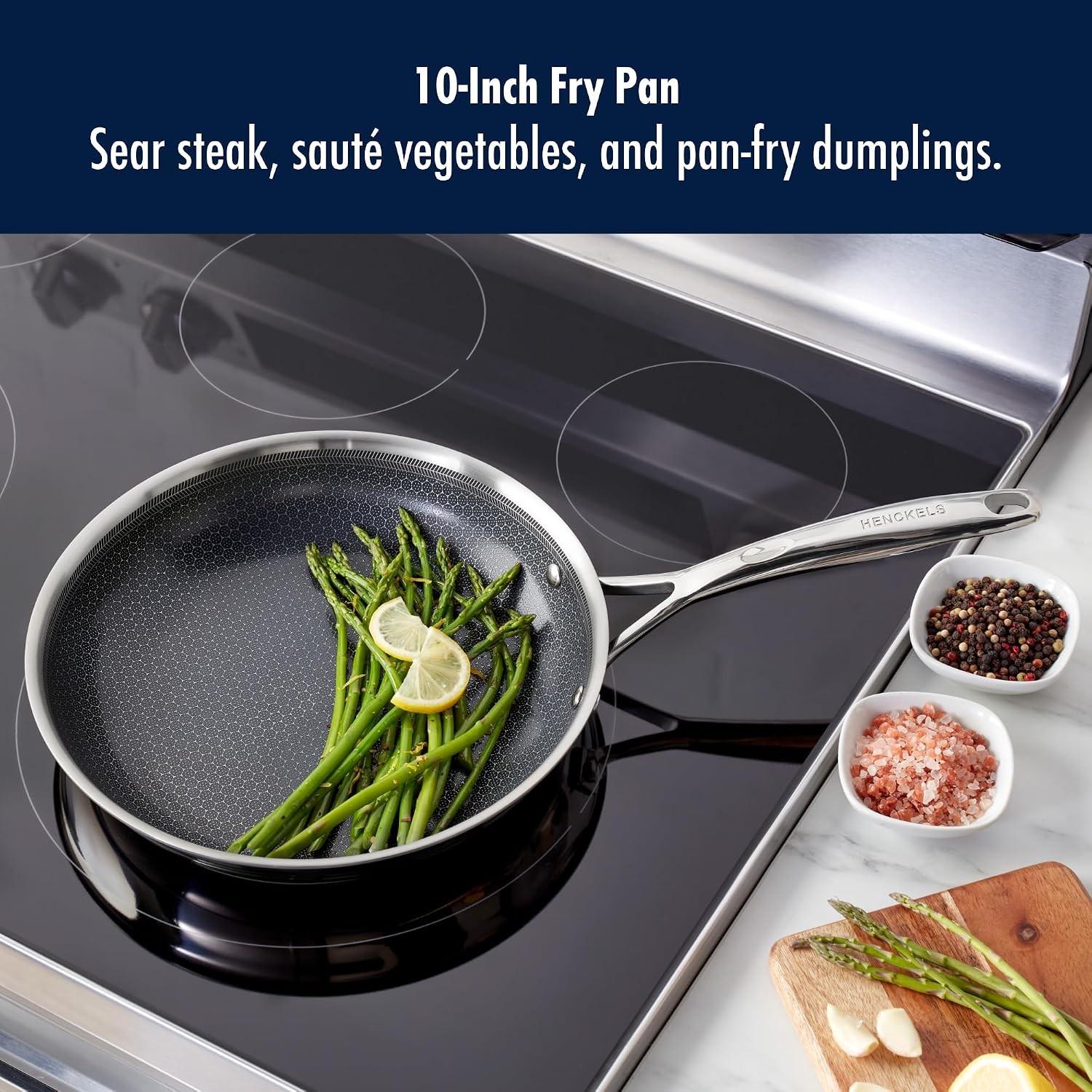 Paradigm 10-Inch Ceramic Fry Pan Oven Safe Up To 500°F | Free of PFAS PFOA PTFE