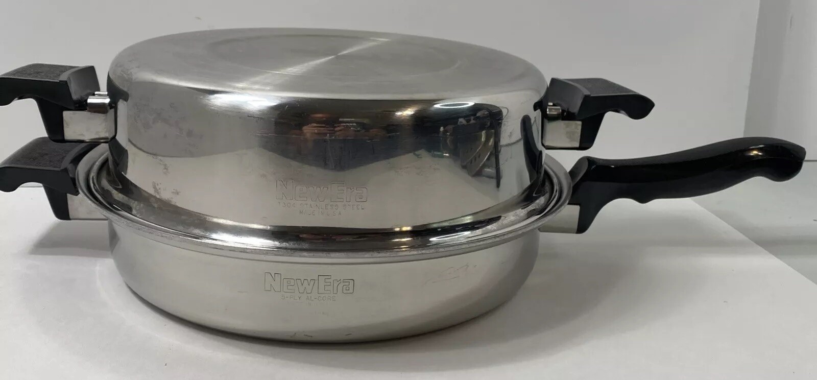 NEW ERA Skillet Liquid Core Waterless Cookware Stainless Steel K7250