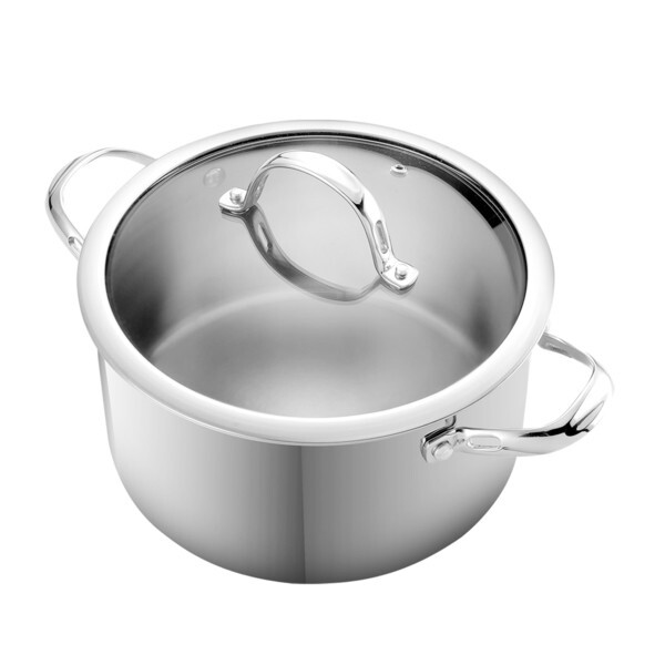 Tempered Glass Lid with Stainless Steel Handle, 24cm(only lid)