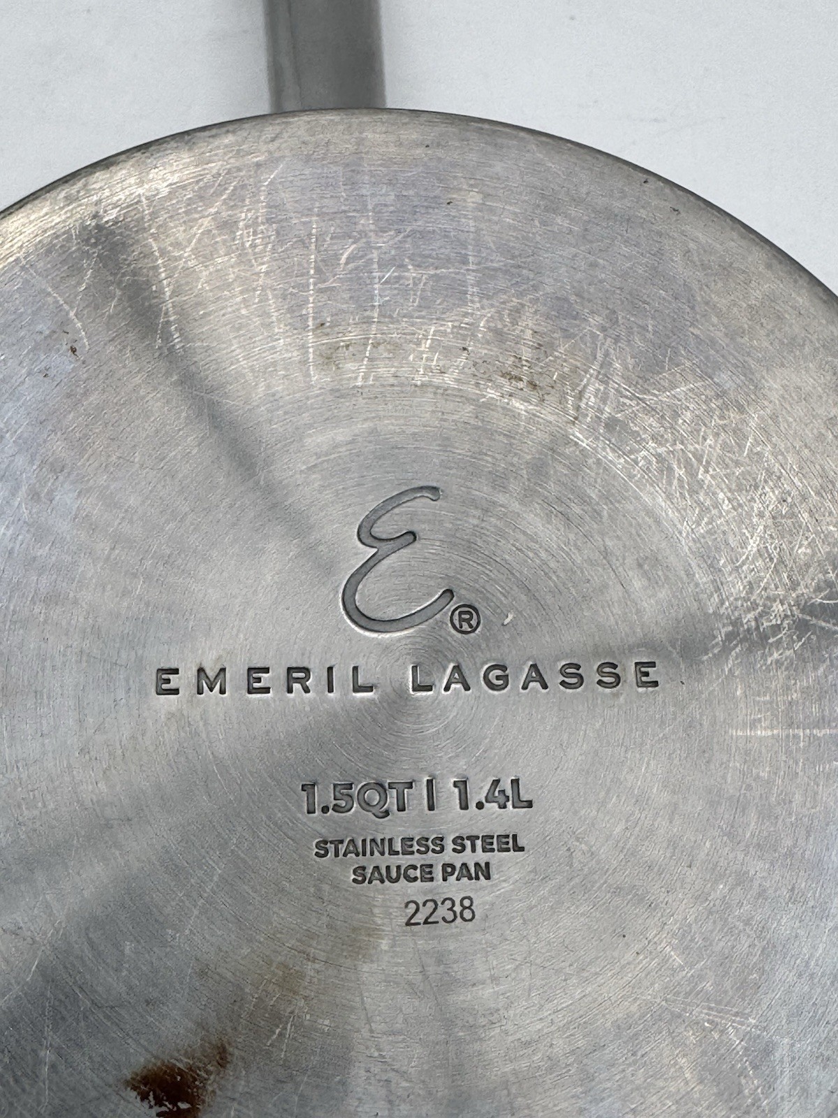 *Emeril Lagasse *1.5 Quart, 1.4 Liter Sauce Pan With Glass Lid *Stainless #2238